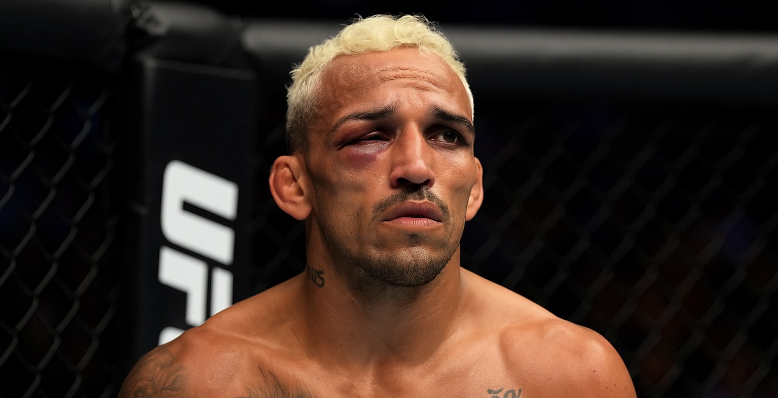 MMAtown blog post image: Charles Oliveira Responds After KO Loss to Ilia Topuria at UFC 317: “I’m Fine — My Apologies”