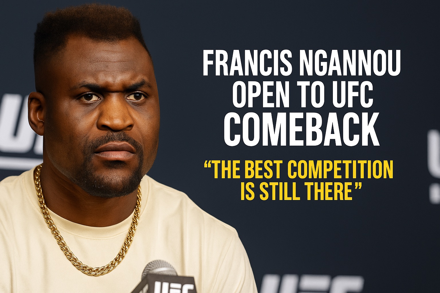  Francis Ngannou Open to UFC Comeback: “The Best Competition Is Still There”