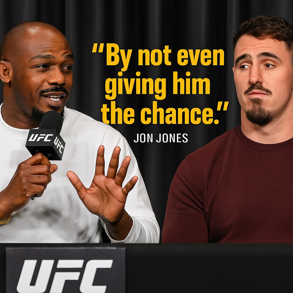 MMAtown blog post image:  Jon Jones: “Not Fighting Tom Aspinall Is the Win”