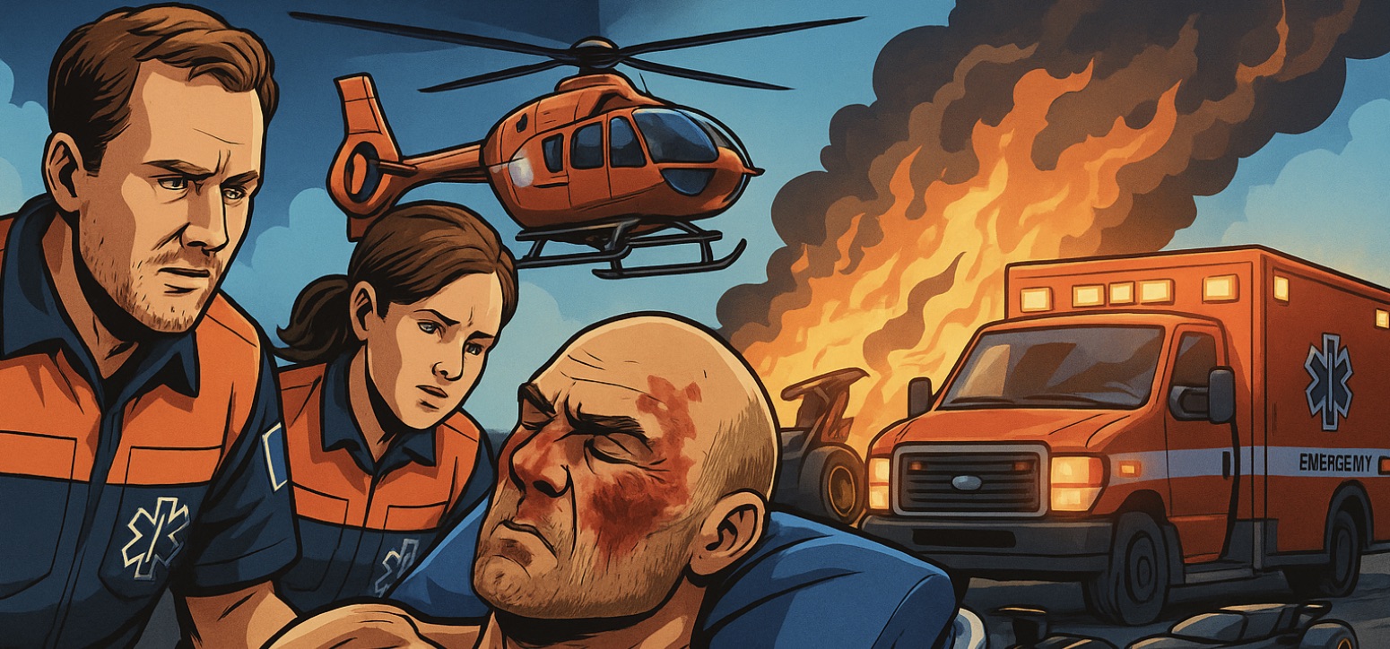 Randy Couture Hospitalized After Racetrack Fire Incident, MMA Community Rallies Behind Legend