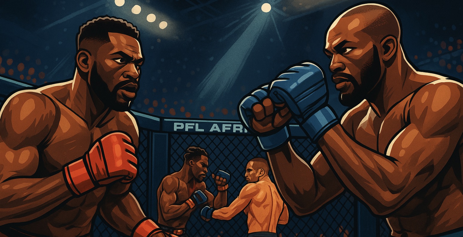 MMAtown blog post image: Wasi Adeshina vs. Patrick Ocheme Set to Lead PFL Africa’s Explosive Johannesburg Showdown