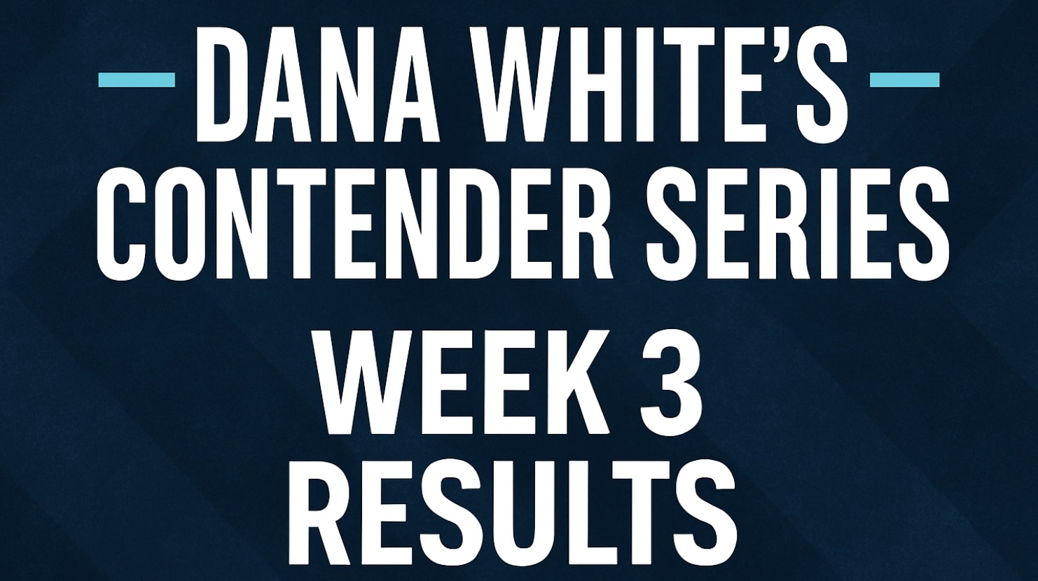 Dana White’s Contender Series 2025 Week 3 Results: Five Contracts Awarded After Explosive Finishes MMAtown blog post image: Dana White’s Contender Series 2025 Week 3 Results: Five Contracts Awarded After Explosive Finishes
