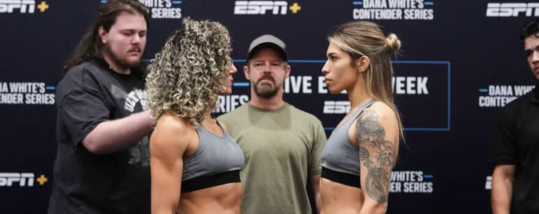 MMAtown blog post image: DWCS Week 7: Dana White Hands Rare Double Contract After Jeisla Chaves vs Sofia Montenegro’s Bloody War