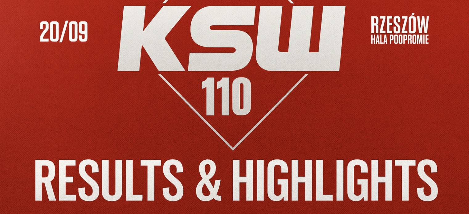 MMAtown blog post image: KSW 110 Explodes: Tulshaev Folds Grzebyk — Full Results, KOs & Highlights