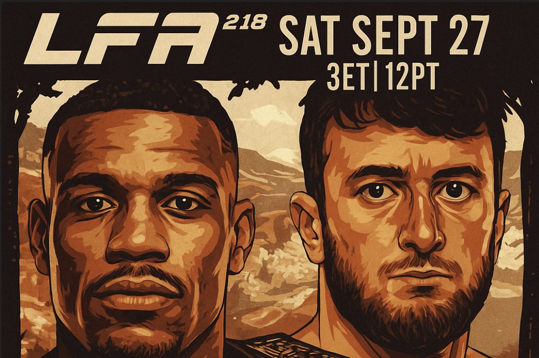 MMAtown blog post image: LFA 218 in Tenerife: Undefeated Nascimento Targets Gold vs Makaev | Full Card, Start Time, Key Matchups, FAQ