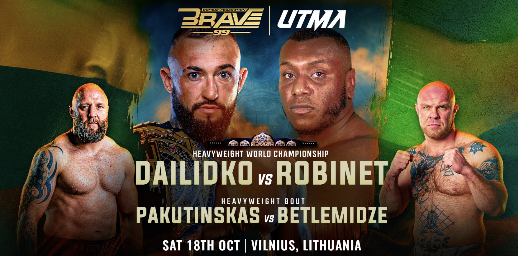 BRAVE CF 99 Results & Highlights: Dailidko’s thunderous title KO, Ozols’ head-kick stunner, Bartoska comeback chaos in Vilnius MMAtown blog post image: BRAVE CF 99 Results & Highlights: Dailidko’s thunderous title KO, Ozols’ head-kick stunner, Bartoska comeback chaos in Vilnius
