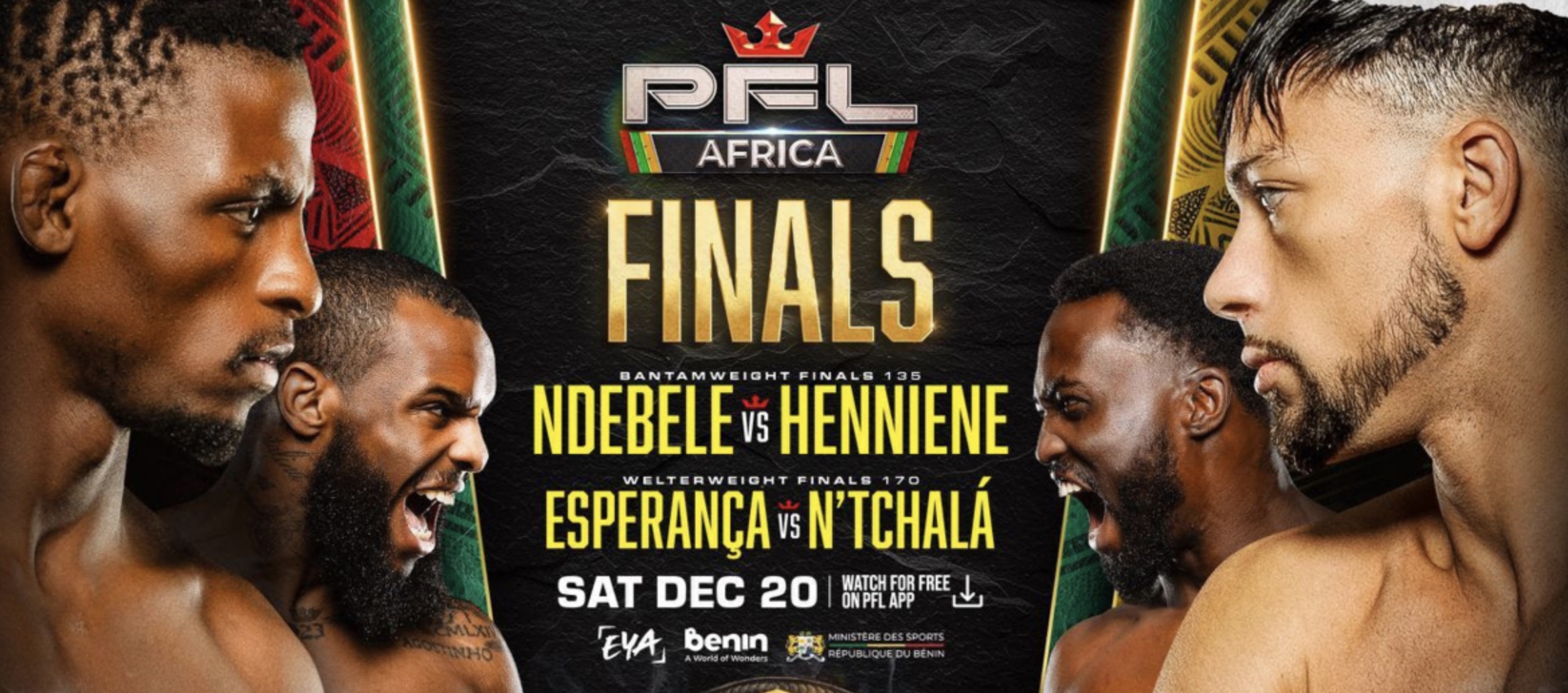 PFL Africa 4 Finals in Benin: Four $100K Title Fights, Full Card, and What’s at Stake MMAtown blog post image: PFL Africa 4 Finals in Benin: Four $100K Title Fights, Full Card, and What’s at Stake