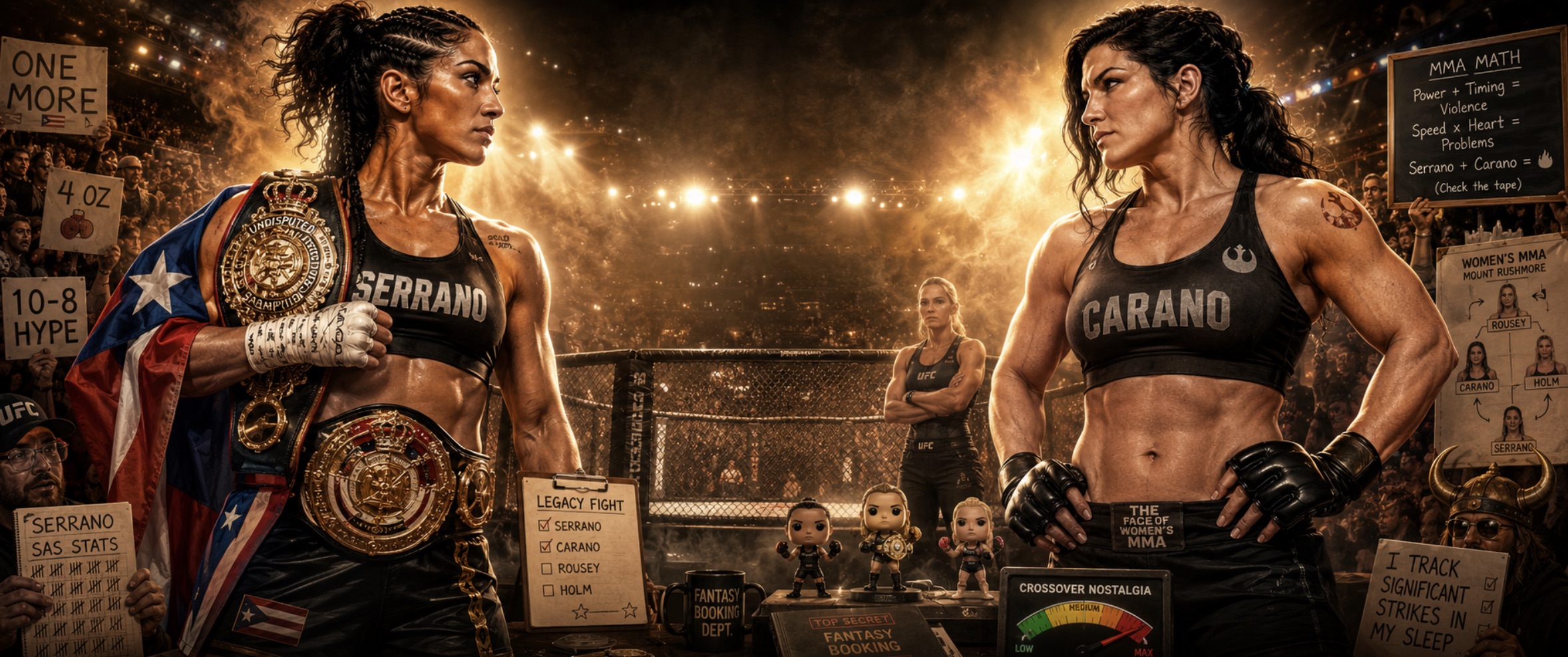 Amanda Serrano Wants Gina Carano Next? MVP Could Have Another MMA Throwback Fight on Its Hands