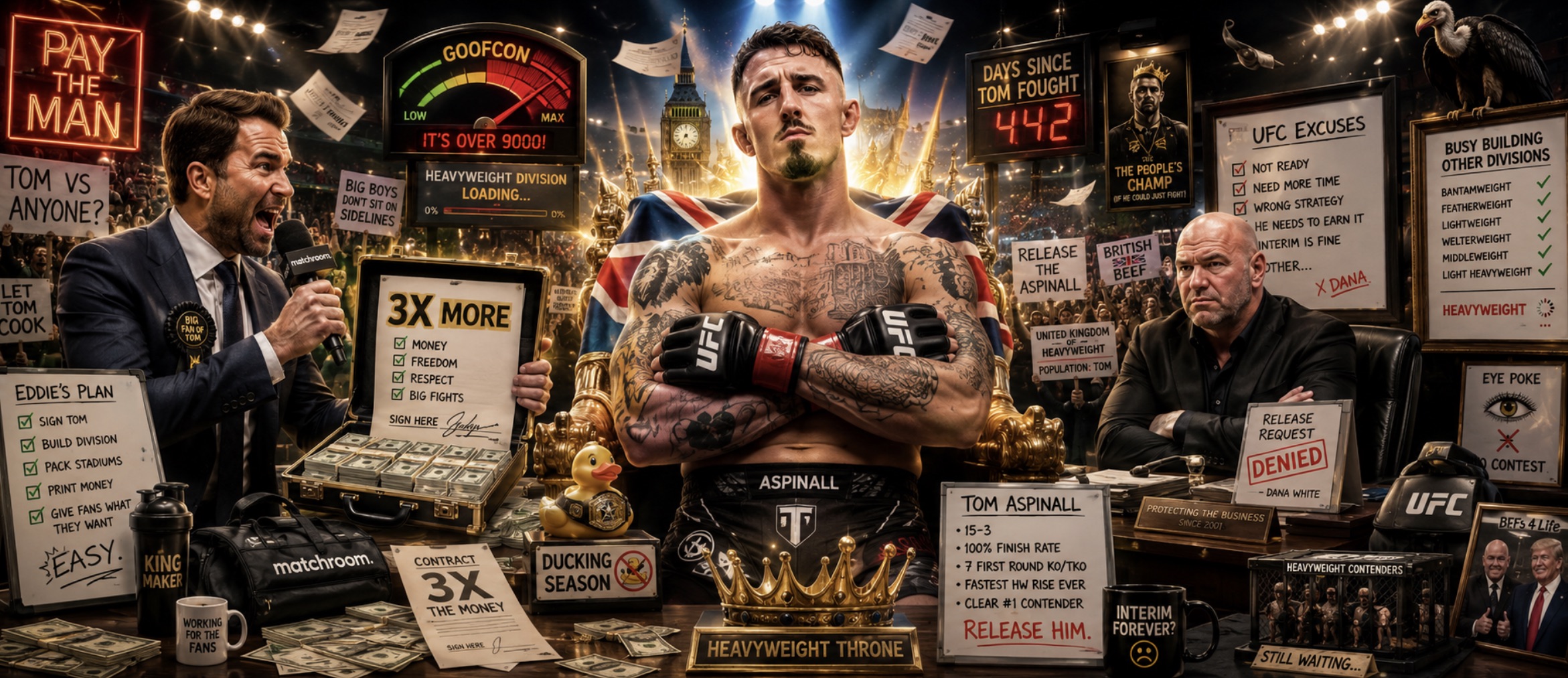 Eddie Hearn Wants Tom Aspinall Out of the UFC and Says He’ll Pay Him Triple