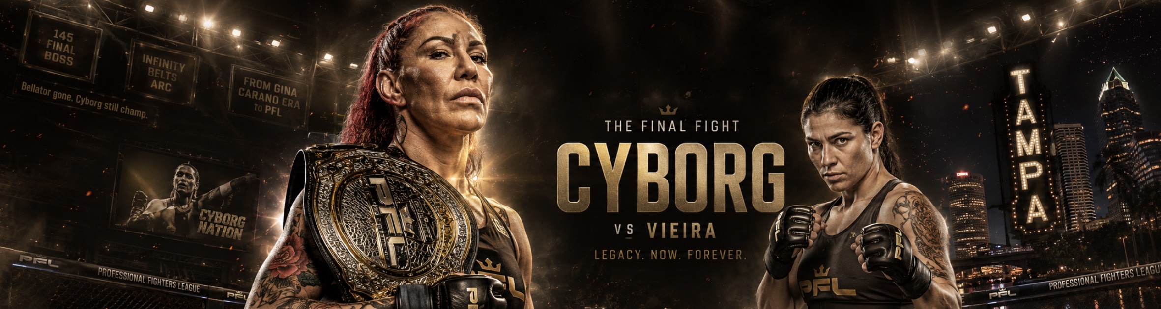 Cris Cyborg Retirement Fight Set: MMA Legend Faces Ketlen Vieira for PFL Gold