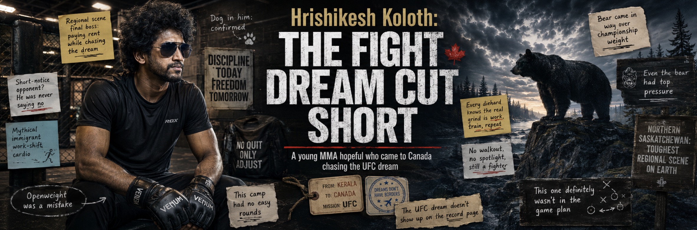 MMA Dreamer Killed in Rare Saskatchewan Black Bear Attack, Hrishikesh Koloth’s UFC Goal Remembered