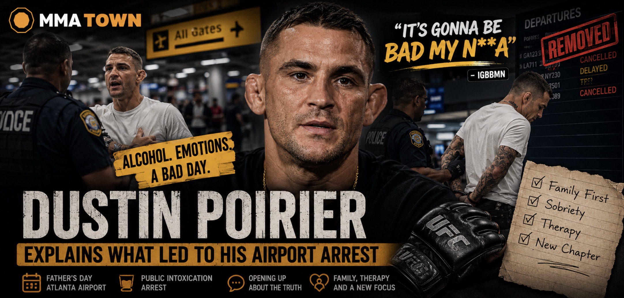Dustin Poirier Opens Up on Airport Arrest, Alcohol Struggles and “Fall From Grace”