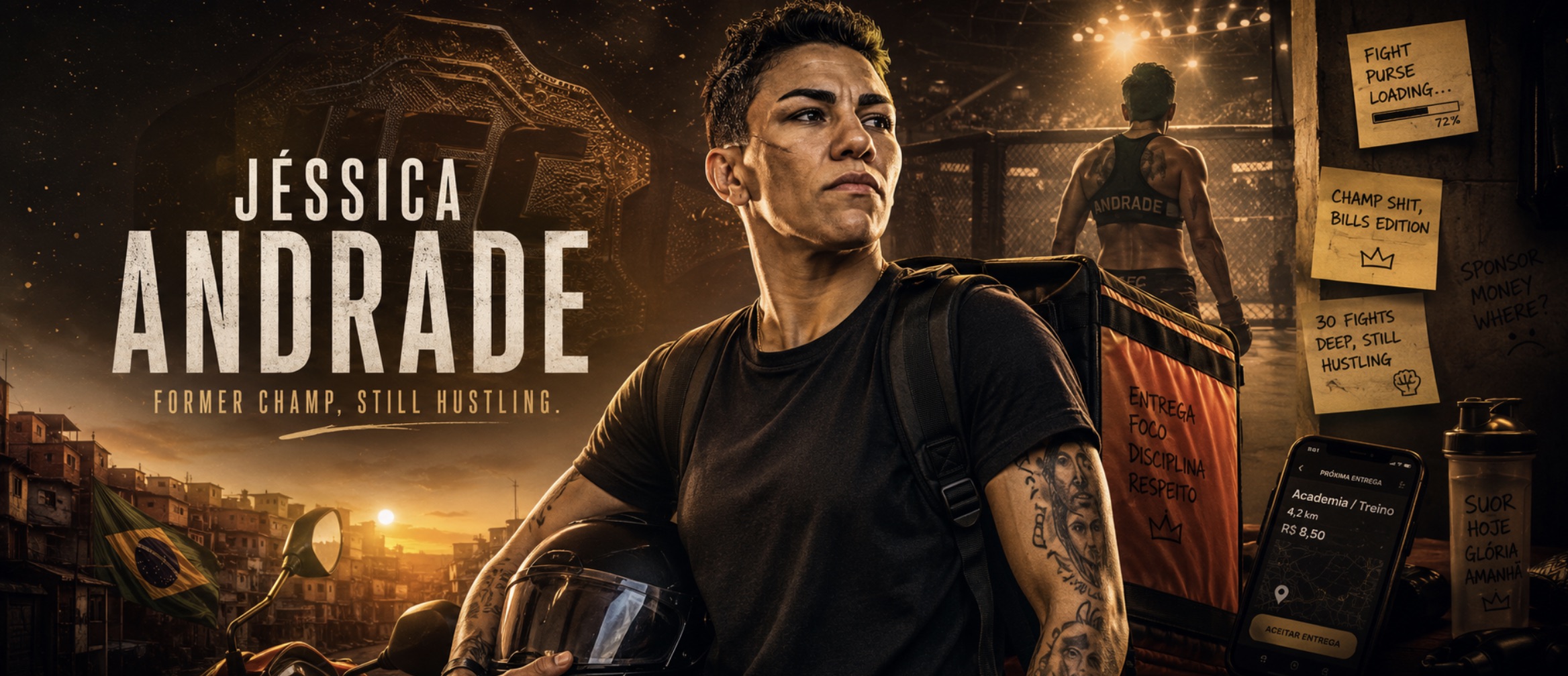 Jéssica Andrade Takes Delivery Work During UFC Injury Layoff After Godinez Loss