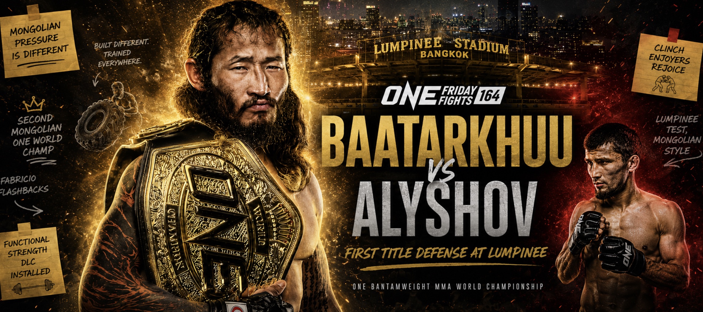 ONE Friday Fights 164 Preview: Enkh-Orgil Baatarkhuu Faces Undefeated Elbek Alyshov