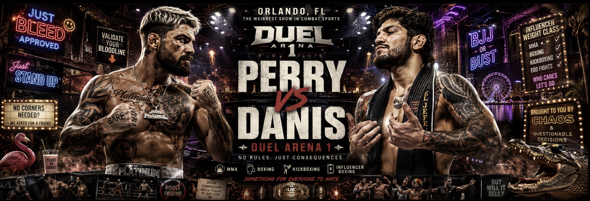 Duel Arena 1 Preview and Full Fight Card: Mike Perry vs Dillon Danis Headlines Orlando Debut