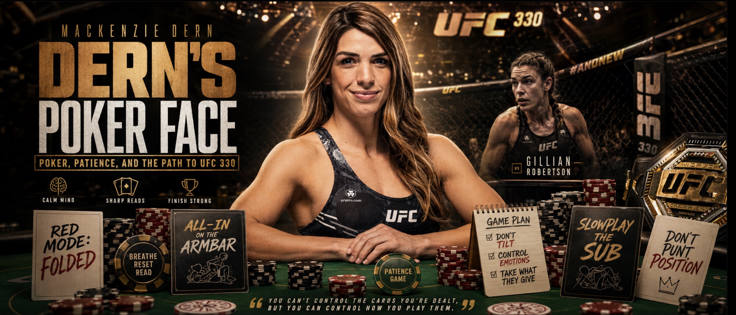 Mackenzie Dern Says Poker Changed Her Fight IQ Ahead of Gillian Robertson at UFC 330