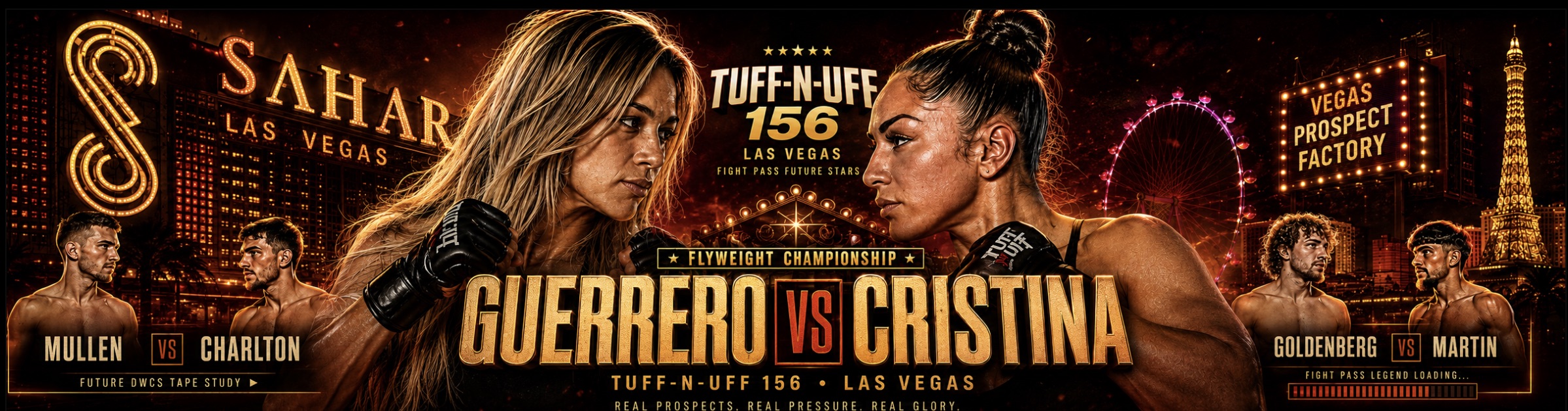 Tuff-N-Uff 156 Preview: Rainn Guerrero vs Paula Cristina Title Fight, Callum Mullen Makes U.S. Debut