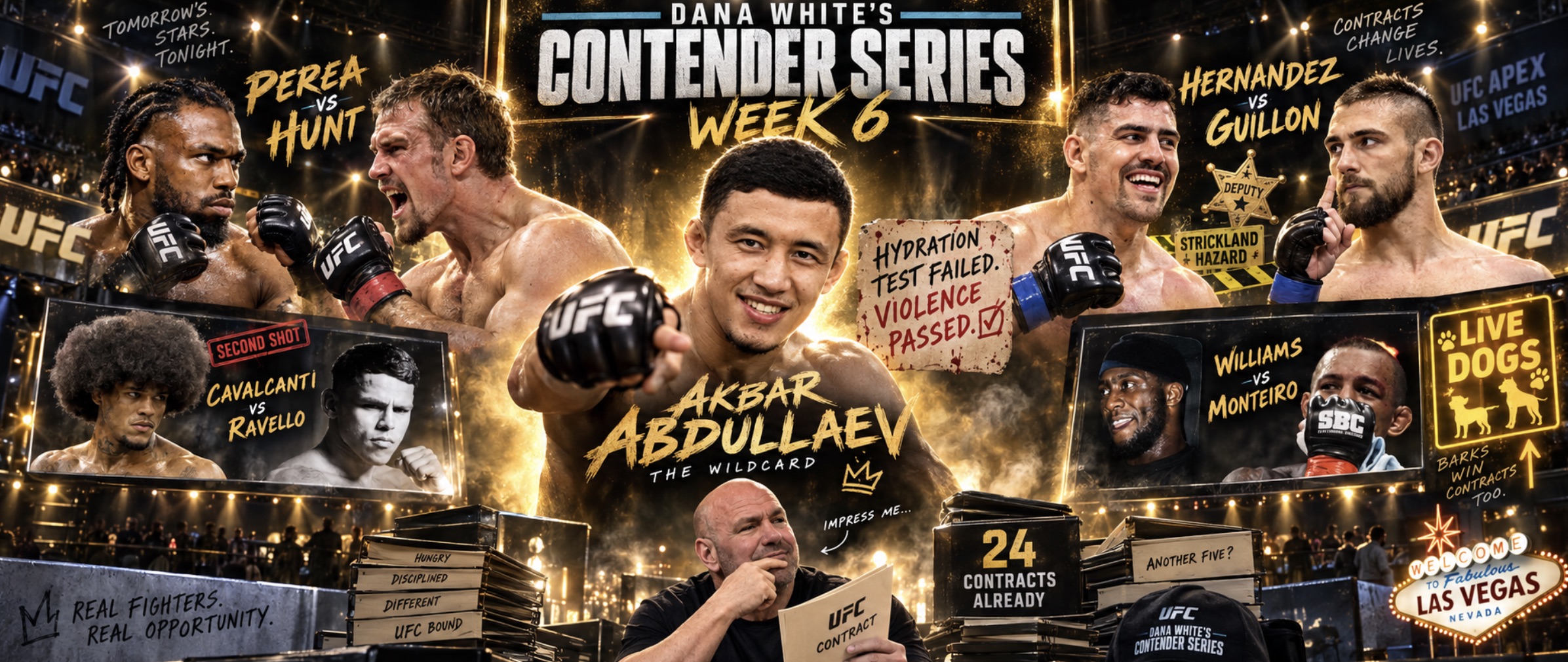 DWCS 2026 Week 6 Preview & Full Fight Card: Hunt vs Perea, Akbar Abdullaev Returns