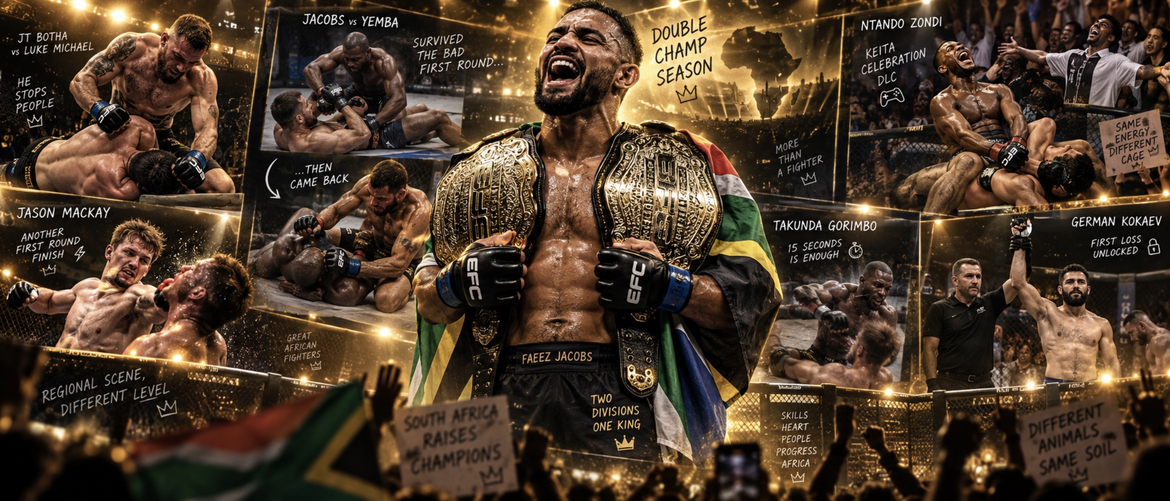 EFC 137 Results: Faeez Jacobs Becomes Double Champion, Jason Mackay Stays Perfect