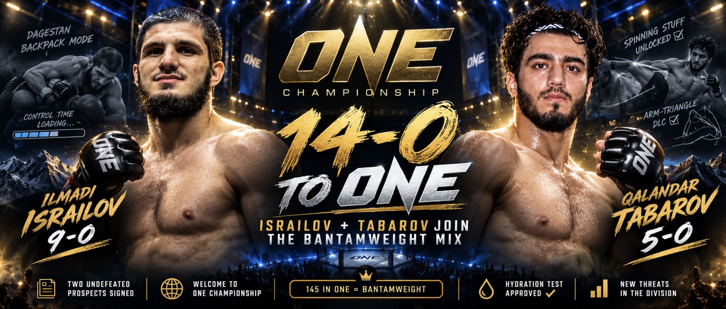 ONE Championship Signs Undefeated Prospects Ilmadi Israilov and Kalandar Tabarov