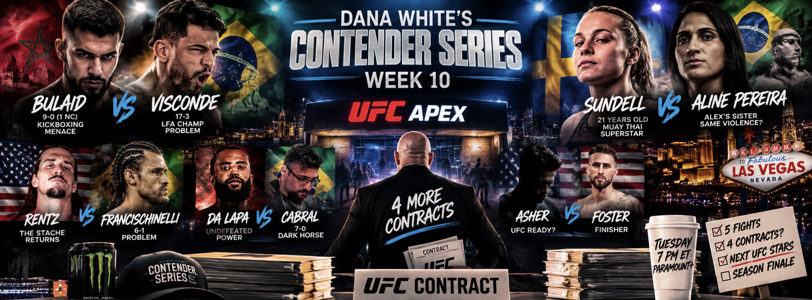 DWCS 2026 Week 10 Preview & Predictions: Bulaid vs. Visconde, Pereira vs. Sundell & Odds