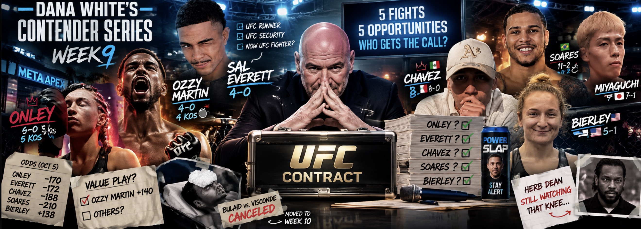 DWCS 2026 Week 9 Preview & Predictions: Onley vs. Bierley, Odds and Full Fight Card
