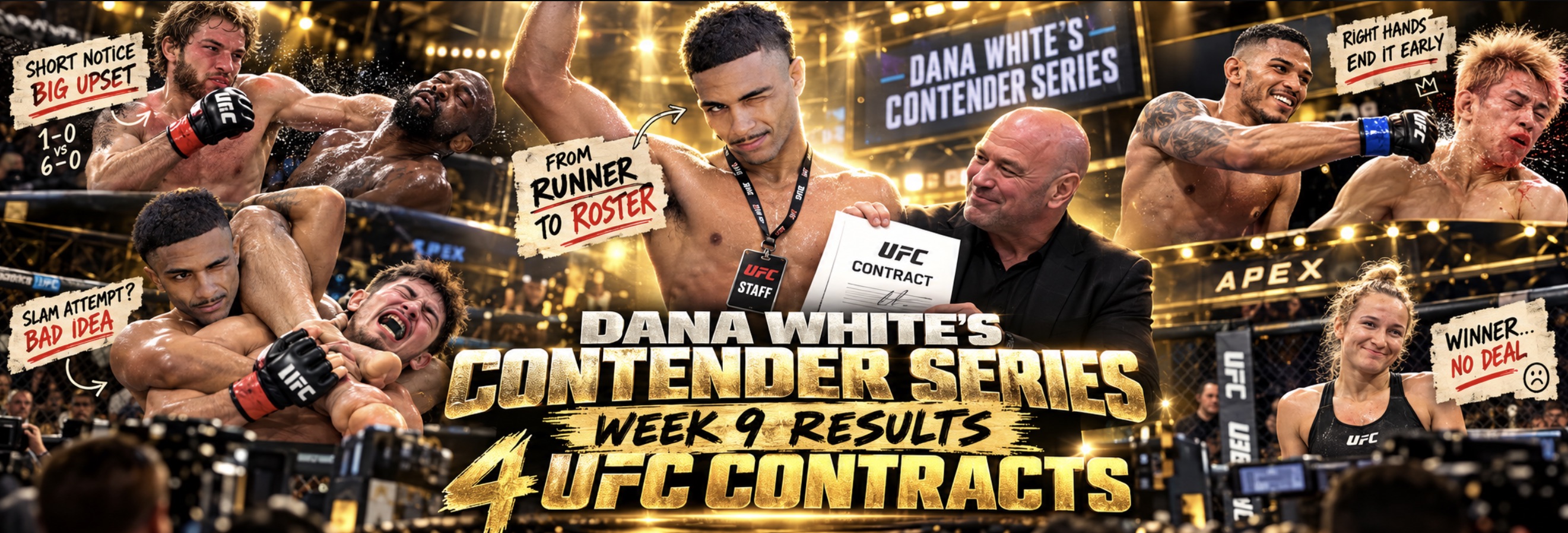 DWCS 2026 Week 9 Results: Sal Everett Earns UFC Contract, Four Deals Awarded