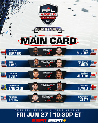 2025 PFL World Tournament 7: Semifinals
