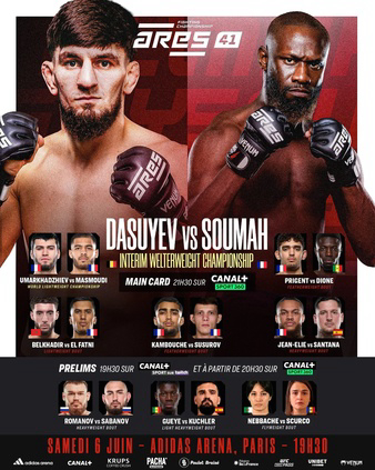 Ares FC 41: Dasuyev vs. Soumah