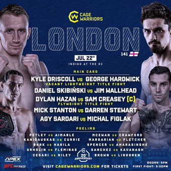 Cage Warriors 141: Driscoll vs. Hardwick