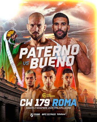 Cage Warriors 179: Paternò vs. Bueno