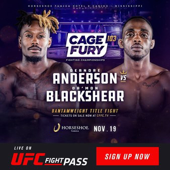 CFFC 103: Anderson vs. Blackshear
