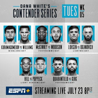 Contender Series 2019: Week 5