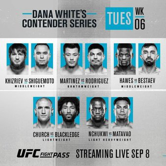 Contender Series 2020: Week 6