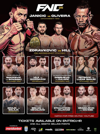 FNC 26: Janičić vs. Oliveira