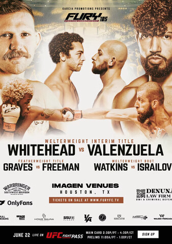 Fury FC 105: Whitehead vs. Valenzuela