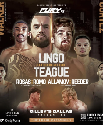 Fury FC 95: Lingo vs. Teague