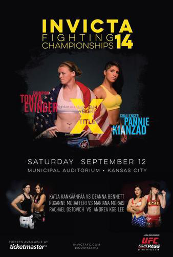 Invicta FC 14: Evinger vs. Kianzad