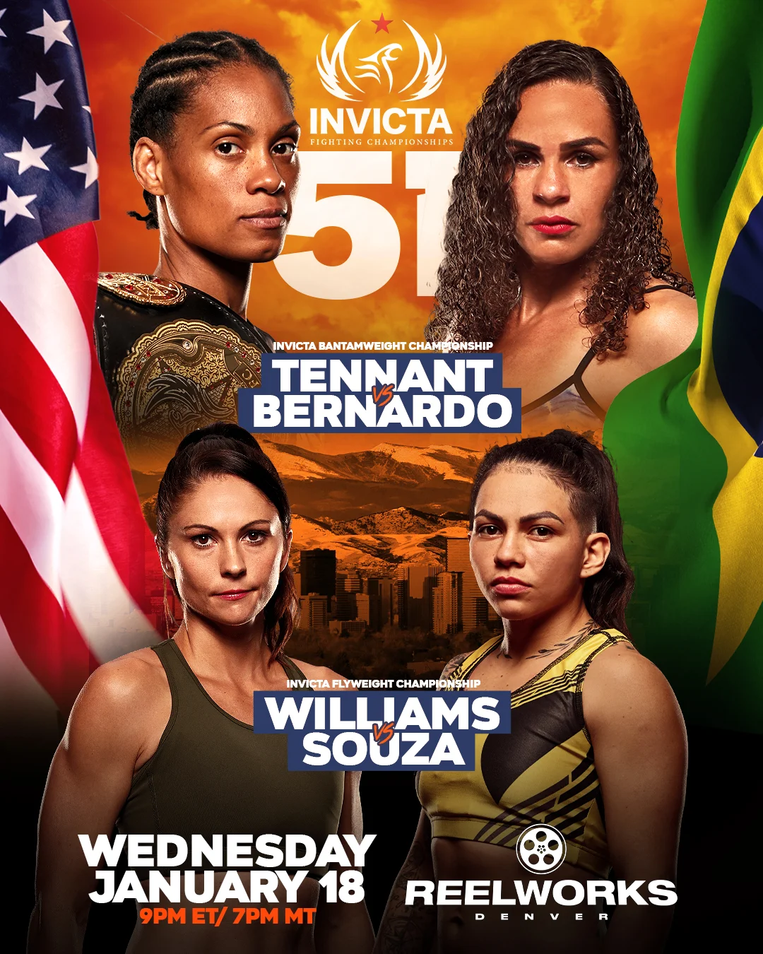 Invicta FC 51: Tennant vs. Bernardo