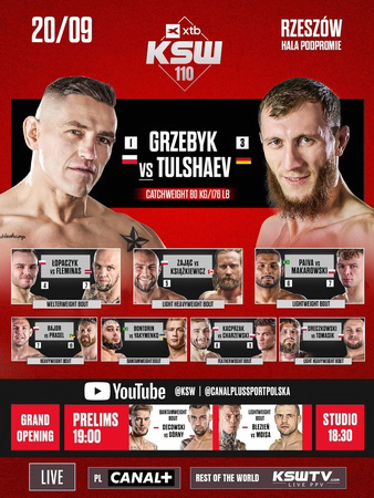 KSW 110: Grzebyk vs. Tulshaev