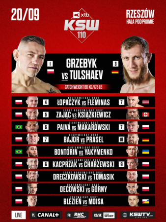 KSW 110: Grzebyk vs. Tulshaev