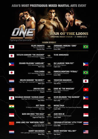 ONE FC 3: War of the Lions