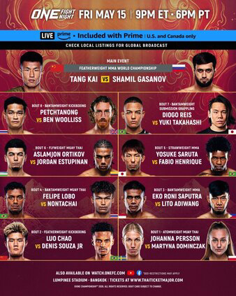 ONE Fight Night 43: Tang vs. Gasanov