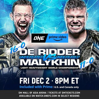 ONE Fight Night 5: De Ridder vs. Malykhin