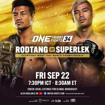 One Friday Fights 34: Rodtang vs Superlek