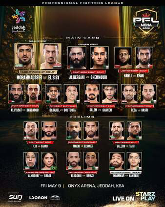 PFL MENA 2025: First Round 1