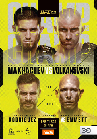 UFC 284: Makhachev vs. Volkanovski