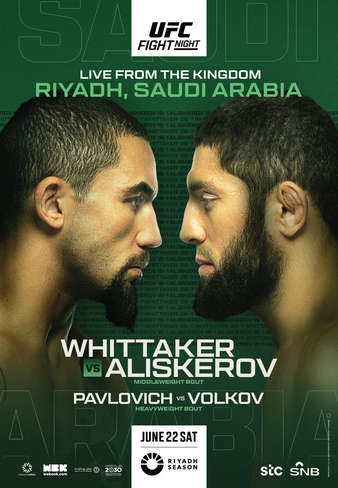 UFC Fight Night: Whittaker vs. Aliskerov
